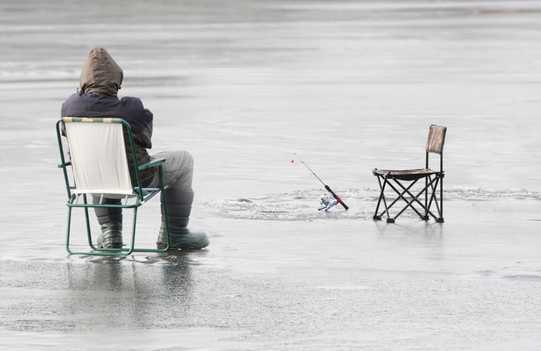Fishing in cold weather